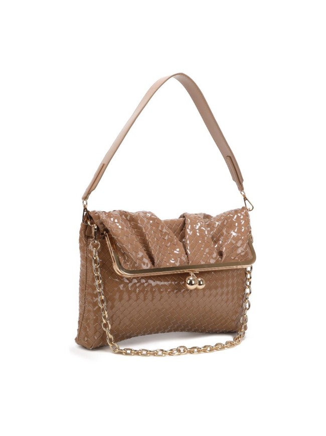 Woman woven synthetic leather bag -... Woman woven synthetic leather bag -...