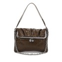 Woman woven synthetic leather bag - PF929