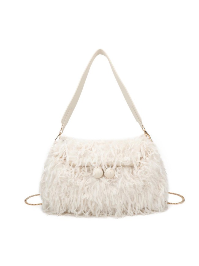 Borsa donna a spalla in ecopelliccia...