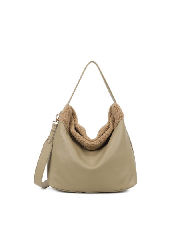 Borsa donna a spalla in ecopelle con...