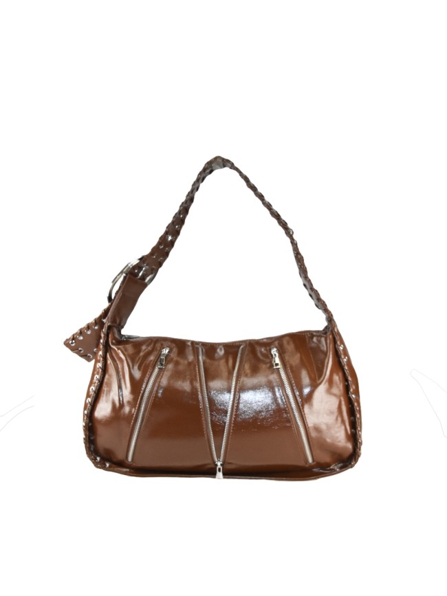 Borsa donna a spalla in ecopelle con tracolla - PH5042