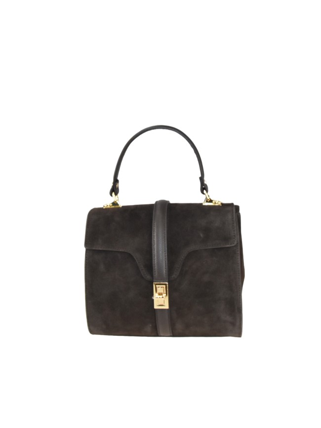 Borsa a mano in pelle con tracolla - MH38842