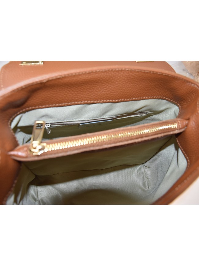 Borsa a mano in pelle con tracolla -... Borsa a mano in pelle con tracolla -...
