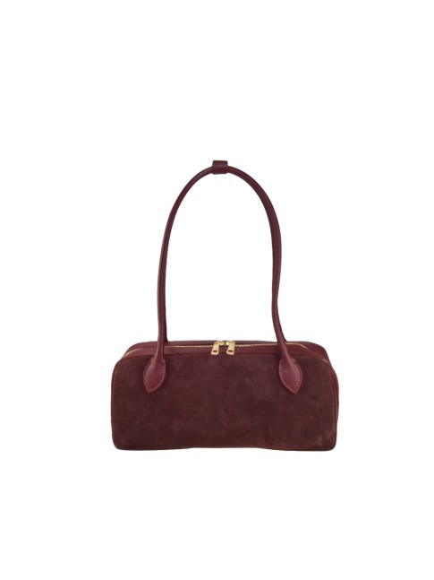 Suede & leather shoulder...