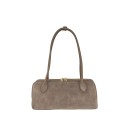 Suede & leather shoulder bag with shoulder strap - MP34837