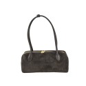 Suede & leather shoulder bag with shoulder strap - MP34837