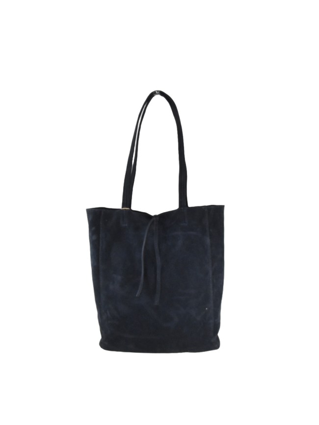 Borsa donna a spalla in ecopelle effetto camoscio con tracolla - PB9731