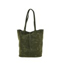 Borsa donna a spalla in ecopelle effetto camoscio con tracolla - PB9731