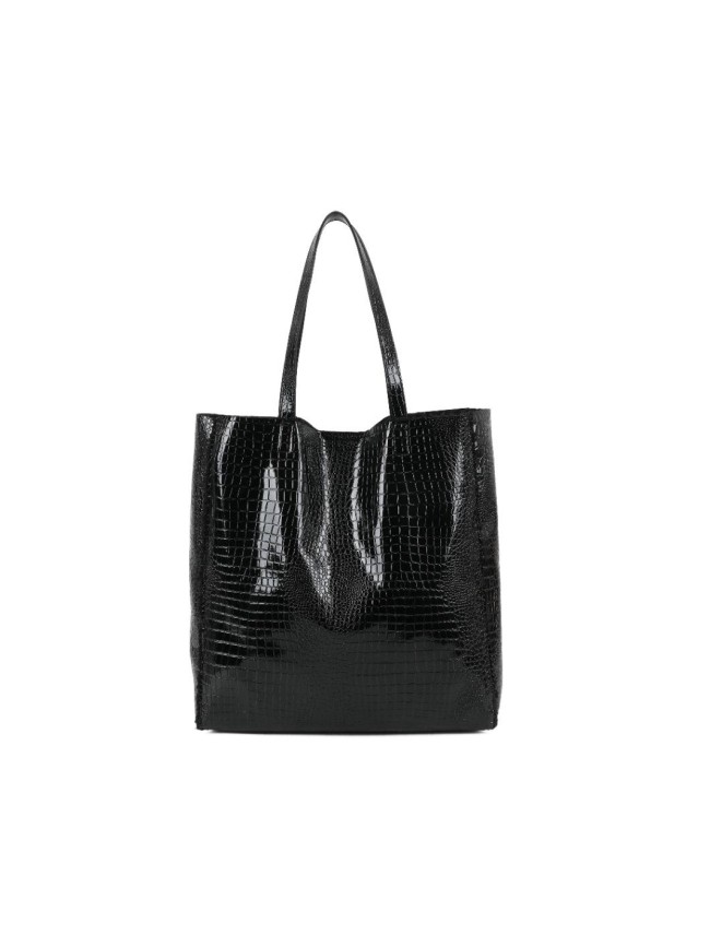 Borsa donna a spalla in ecopelle con... Borsa donna a spalla in ecopelle con...