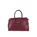 Leather handbag with shoulder strap - MH45850
