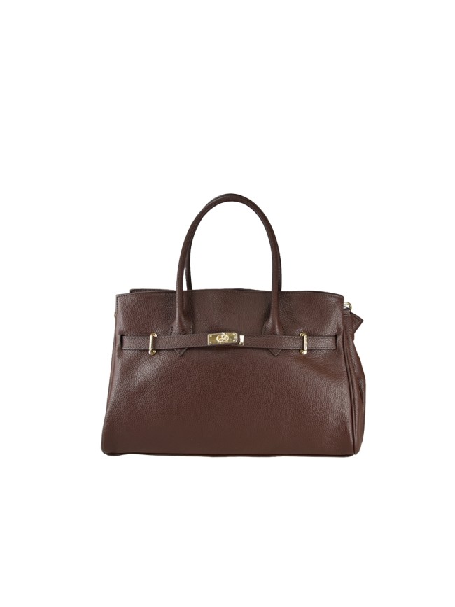 Leather handbag with shoulder strap -... Leather handbag with shoulder strap -...