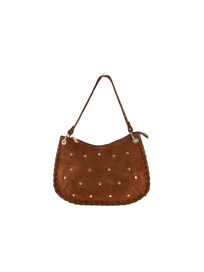 Suede shoulder bag with shoulder... Suede shoulder bag with shoulder...
