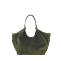 Suede shoulder bag with shoulder strap - UG35838