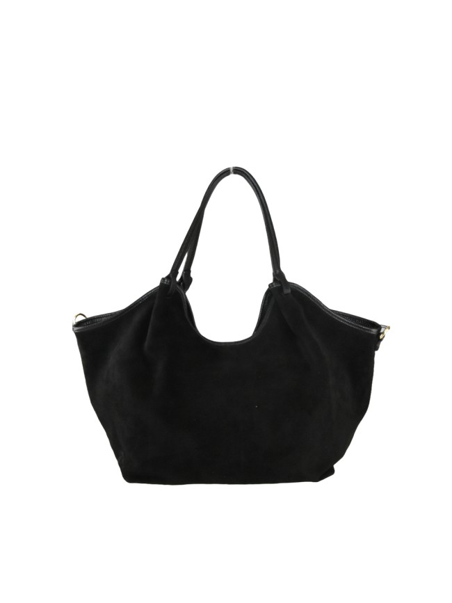 Suede shoulder bag with shoulder... Suede shoulder bag with shoulder...