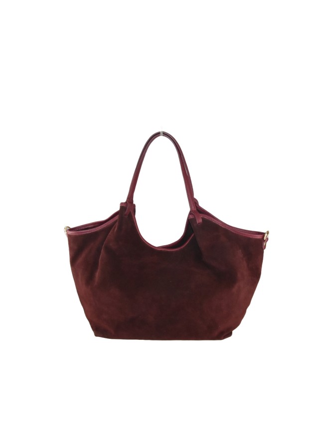 Suede shoulder bag with shoulder... Suede shoulder bag with shoulder...