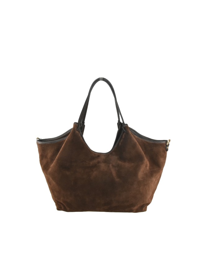 Suede shoulder bag with shoulder... Suede shoulder bag with shoulder...