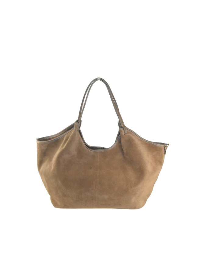 Suede shoulder bag with shoulder... Suede shoulder bag with shoulder...