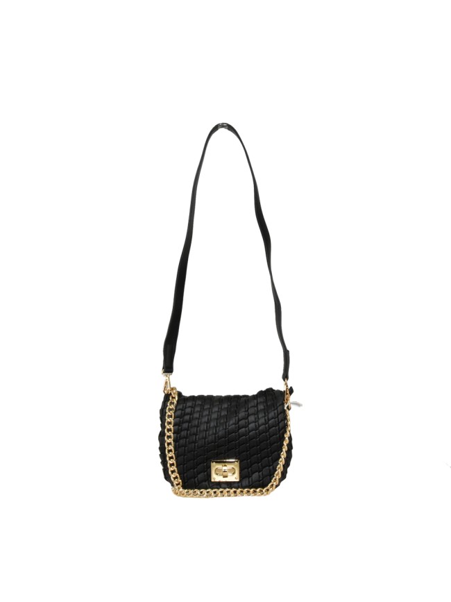 Woman synthetic quilted leather bag -...