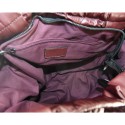 Borsa donna a spalla in tessuto trapuntato con tracolla - BO315