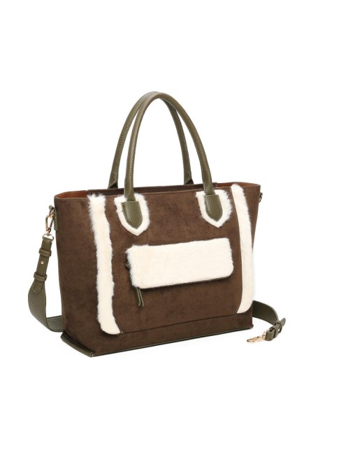 Woman synthetic leather...