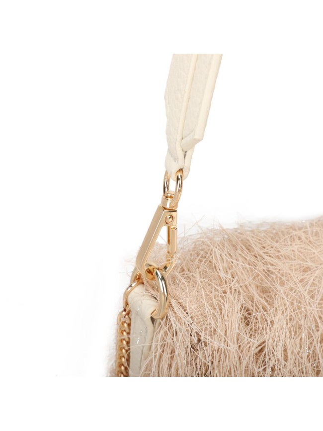 Borsa donna a spalla in ecopelliccia...