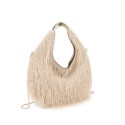 Borsa donna a spalla in ecopelliccia con tracolla - PF963