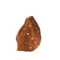 Borsa a spalla in pelle camoscio con borchie e tracolla regolabile - CB39843