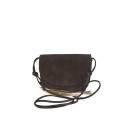 Borsa a spalla in pelle camoscio con tracolla regolabile - BC29832