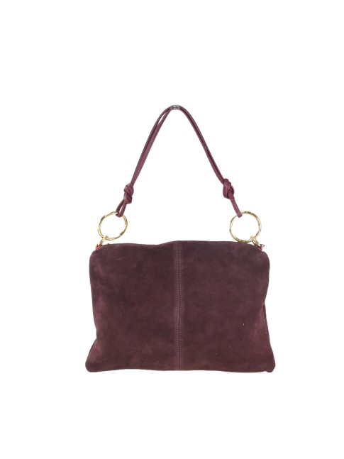 Woman suede leather...
