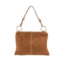 Woman suede leather pochette 100% made italy - DT19821C
