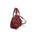 Leather hand bag with shoulder strap - BA29832