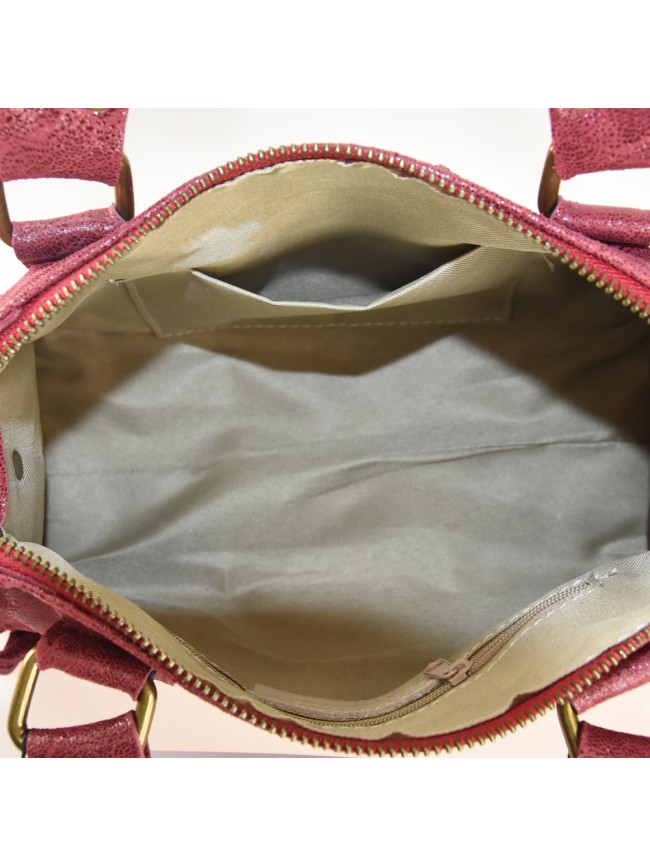 Borsa a mano in pelle con tracolla -... Borsa a mano in pelle con tracolla -...