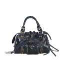 Leather hand bag with shoulder strap - BA29832