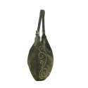 Borsa a spalla in pelle camoscio con tracolla regolabile - SB34837