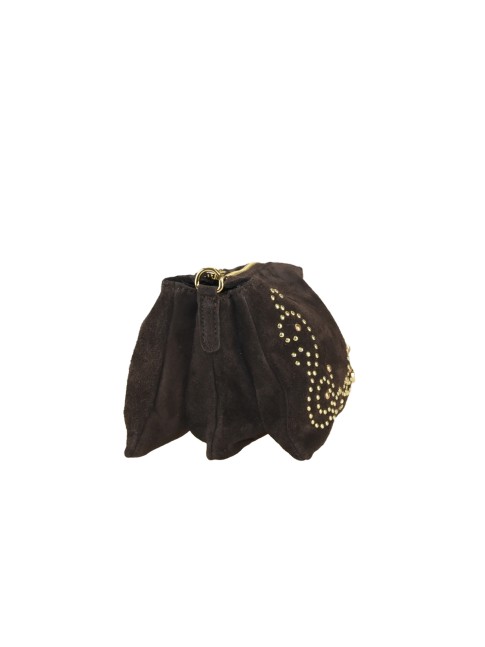 Woman leather pochette with... 2