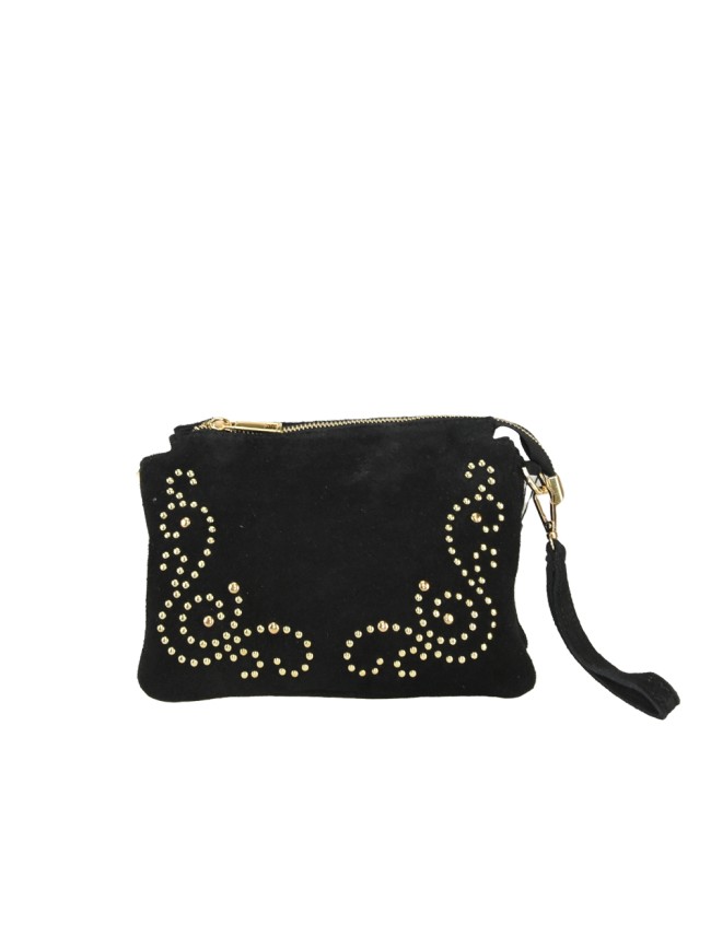 Woman leather pochette with...