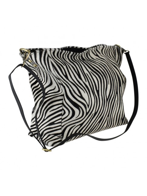 Leather fur shoulder bag -... 2