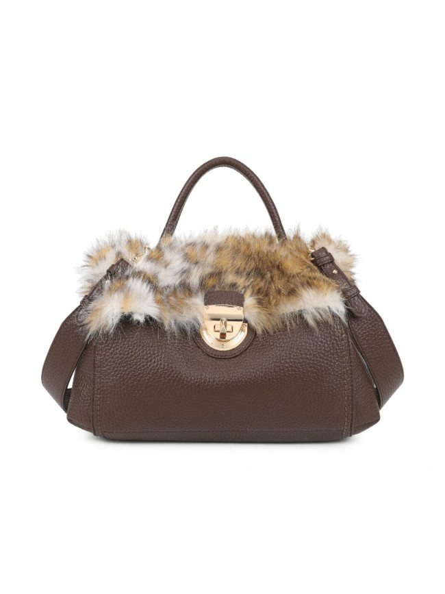 Woman synthetic leather hand bag - PF961