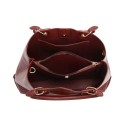 Borsa donna a mano in similpelle con tracolla - 52052
