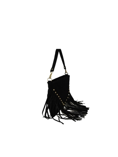Woman leather pochette with... 2
