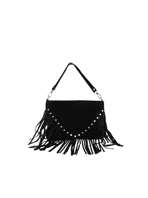 Woman leather pochette with...