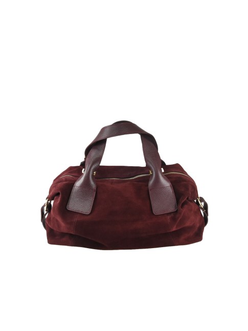 Leather hand bag with...