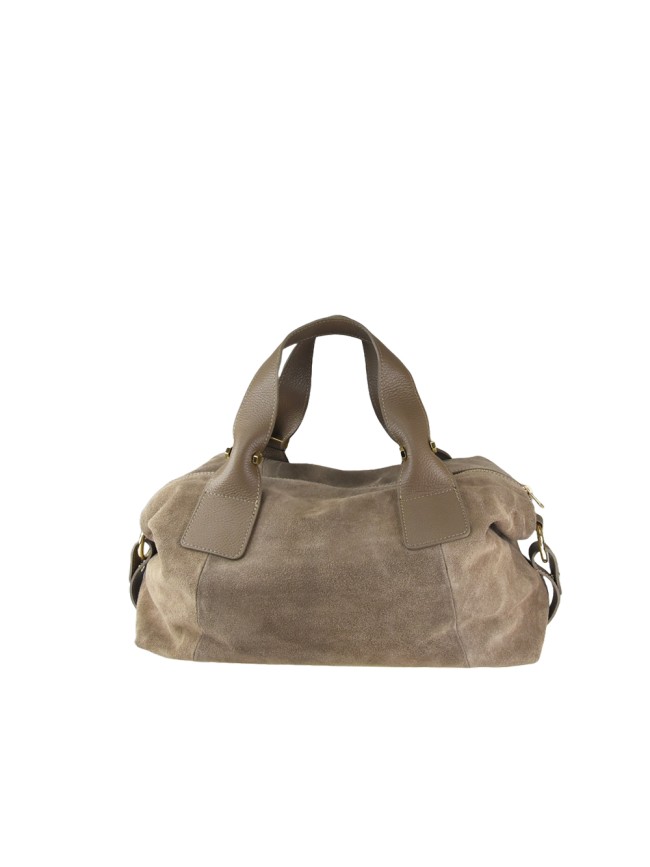 Borsa a mano in pelle con tracolla -...