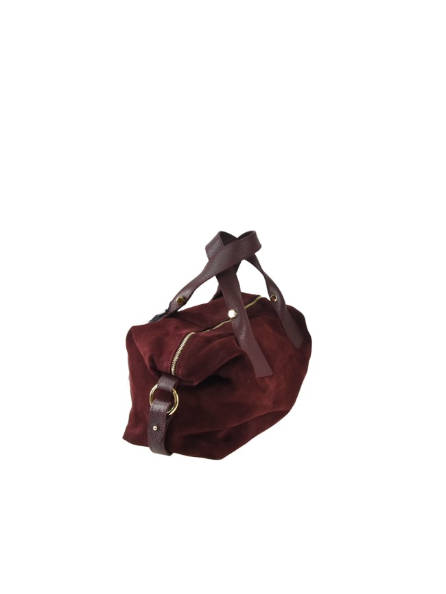 Leather hand bag with shoulder strap...