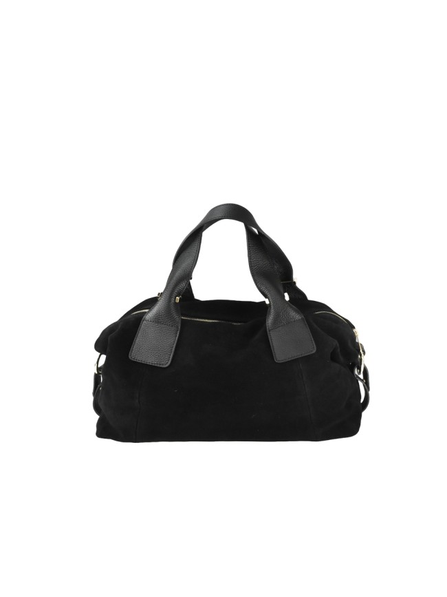 Borsa a mano in pelle con tracolla -...