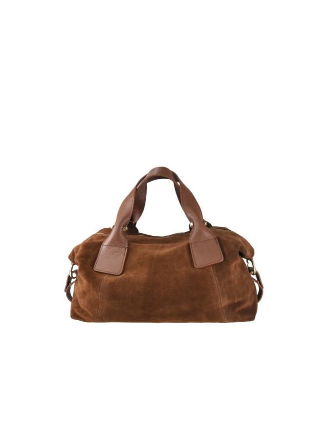 Borsa a mano in pelle con tracolla -...