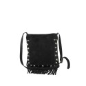Suede shoulder bag with shoulder strap - SF29832
