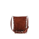 Suede shoulder bag with shoulder strap - SF29832