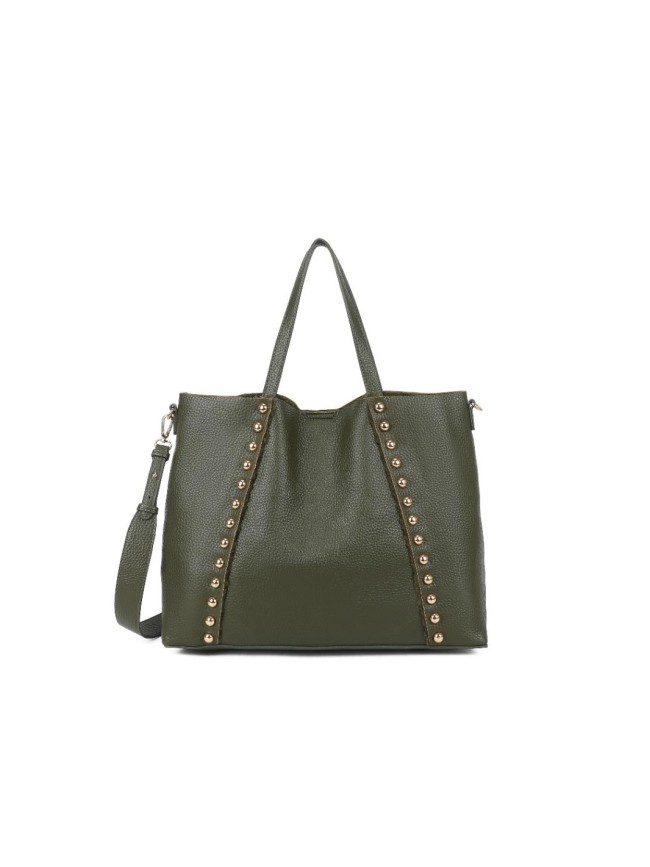 Borsa donna a spalla in ecopelle con tracolla - PF977
