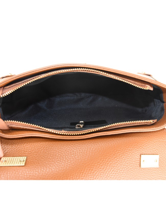 Hand leather bag with shoulder strap...